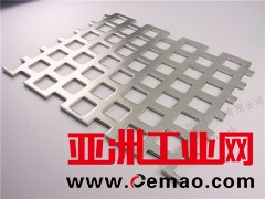 方孔冲孔板_10mm方孔铝孔板加工