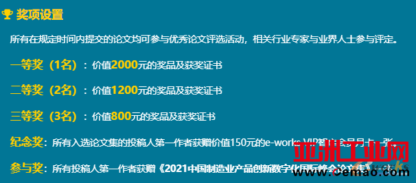 本次奖项设置