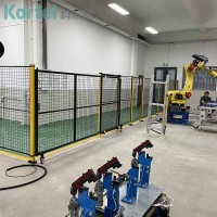 安全围栏厂家定制仓库隔离防护栏机械手臂护栏网