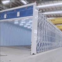 移动伸缩喷漆房废气处理采用催化燃烧装置