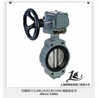 陨隆船用GB3036-94C中心型手动涡轮蝶阀