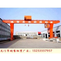 陕西渭南龙门吊租赁厂家钢筋棚10吨包厢门机