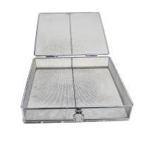 带活动盖子长方形消毒网篮销售工厂
