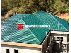 横岗大唐新材墨绿树脂瓦_能抗冰雹、能防火降噪音