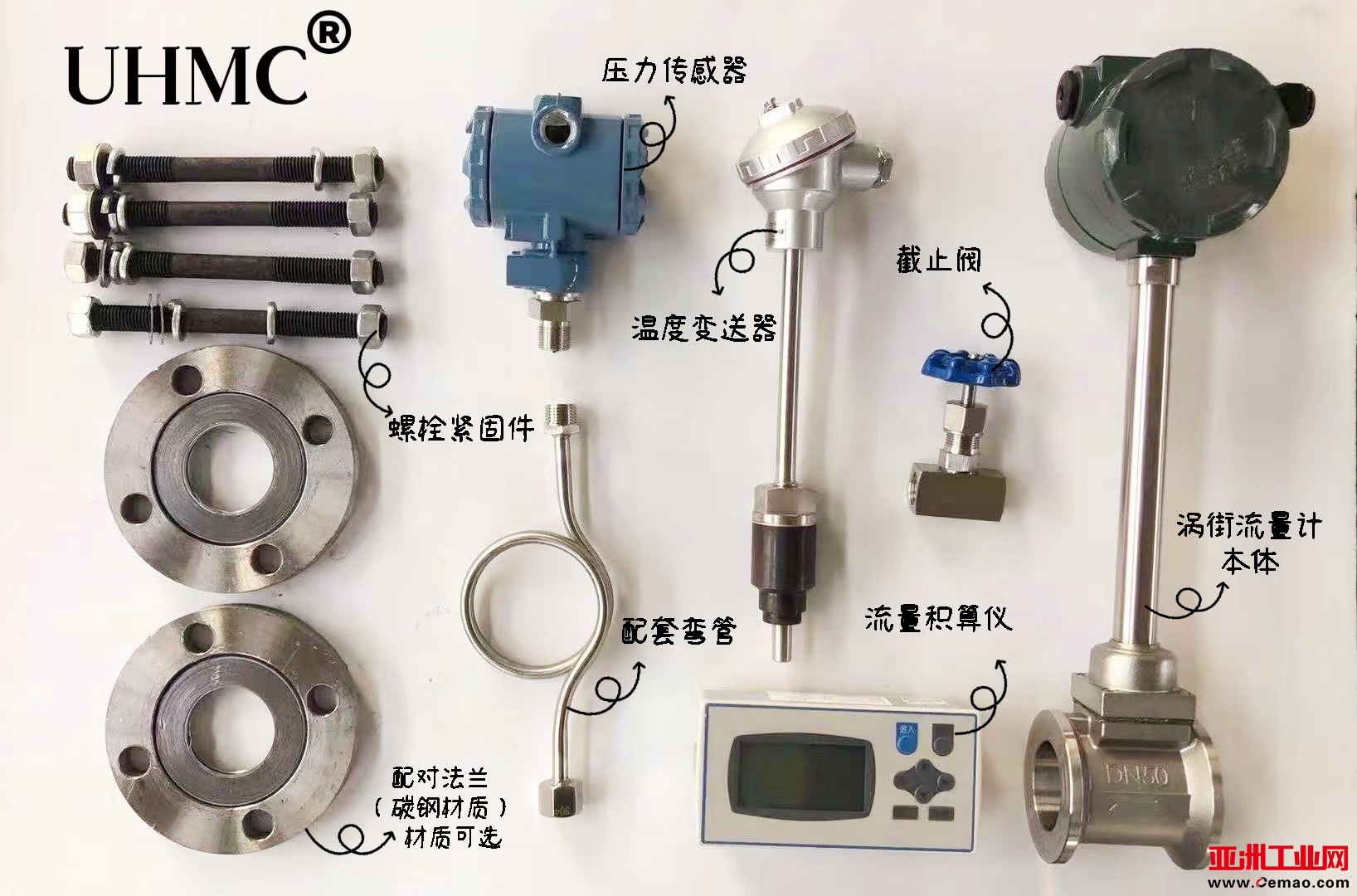 分体式涡街流量计（全套）-UHMC有恒