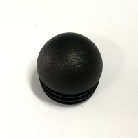装饰圆钢管塑料堵头球形管塞半球状盖帽堵头现货供应