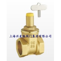 兴麦隆 黄铜带锁闸阀图片