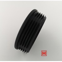 仓储重型货架钢脚保护帽DN120圆管塞盖帽钢管塑料堵头
