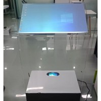 多媒体触摸一体机 透明触控水晶讲台空盈投影屏