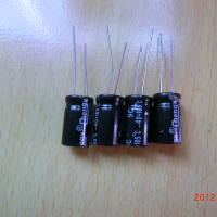 铝电解电容35V100UF绿金高频 直插电源器常用