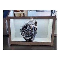 49寸透明展柜 后开门透明屏触摸互动手表展示透明液晶屏展柜