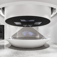 3D全息展示柜180/270/360度金字塔展柜幻影成像定制