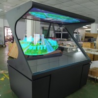 180度全息投影展柜 幻影成像金字塔 全息互动展 数字展示柜