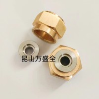 CB/T4328-2013船用接头D型黄铜外套平肩螺纹接头