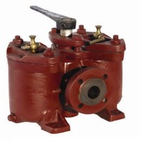 燃油双联低压铸铁油滤器CB/T425可切换滑油滤器