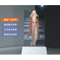 高清投影膜 橱窗广告PET透明成像膜 虚拟迎宾全息膜