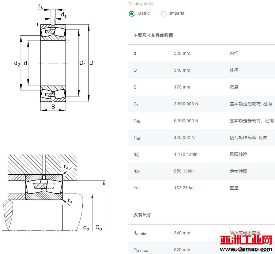 23164-BEA-XL-MB1-C3轴承参数