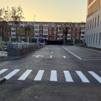 天津河北区道路中心线划线 热熔振荡划线 车间物料分区划线公司
