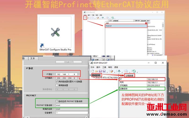 开疆智能Profinet转EtherCAT网关-3