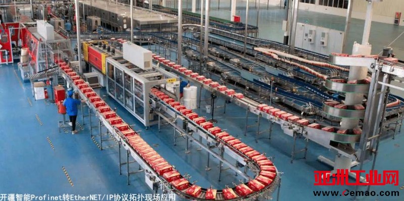 开疆智能Profinet转EthernetIP网关1