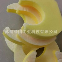 黄色复合PU海绵异形海绵内衬缓冲吸水颜色密度可定制