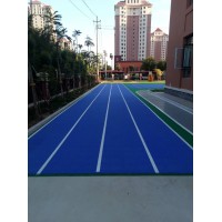 天津蓟州区运动场地彩色路面 景区人行道道路彩色沥青路面