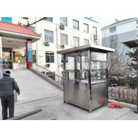 泰安盈家不锈钢岗亭颜色的处理方法