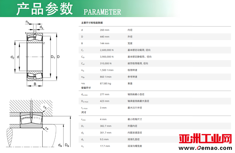 23152-BE-XL规格参数