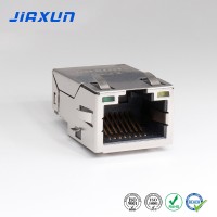 单口贴片RJ45 10P8C长21.20mm脚4.57连接器