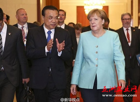 李克强：希望能够将德国的工业4.0同中国2025结合起来