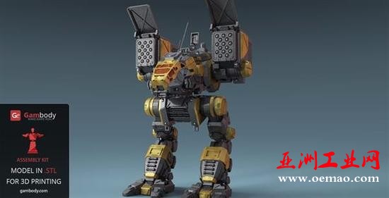 资深游戏迷 3D打印机甲战士角色模型
