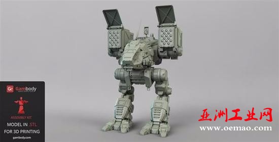 资深游戏迷 3D打印机甲战士角色模型