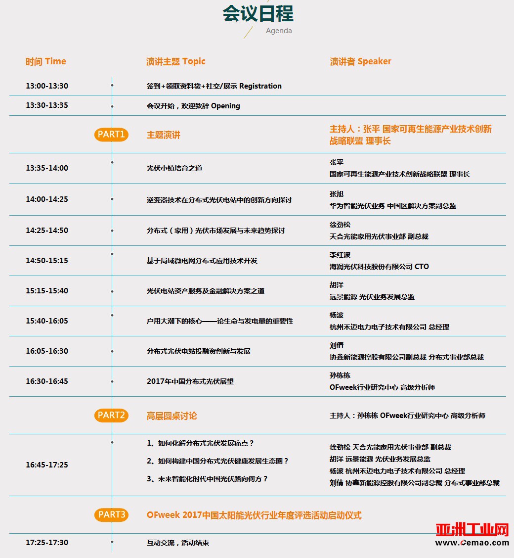 引领行业潮流：2017中国分布式光伏发展论坛将于4月20日举办