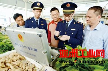 专业检测仪器进市场 30分钟内测出食品是否安全