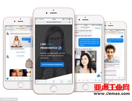 FB为单身狗设计约会机器人Lara 提供配对服务