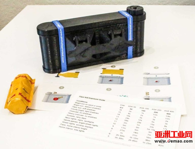 创客推出新款Stereo Flyer 3D打印针孔相机
