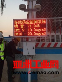 406套监测系统助力监测工地扬尘噪声污染