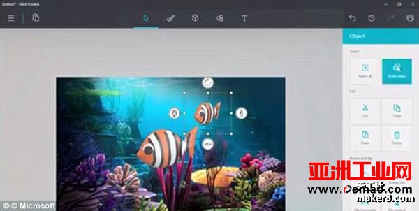 Windows 10 Fall Creators Update将用Print 3D和Paint 3D替代3D Builder