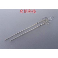 厂家定制 奕博LED灯珠 发光二极管 2mm塔型白发蓝透明