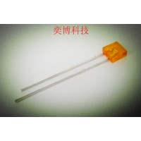奕博LED灯珠 发光二极管 2x5x5方形橙发橙透明