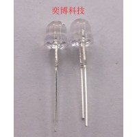 5mm圆头短胶体正白光LED灯珠 视觉光源专用LED灯珠