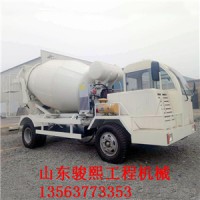 2方轮式混凝土搅拌车 水泥搅拌罐车 隧道专用小型搅拌罐车