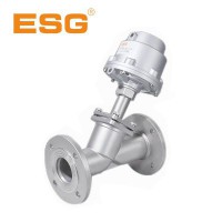 ESG-100系列气控角座阀，ESG不锈钢Y型角座阀