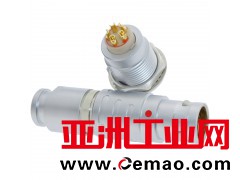 长方捷连接器 5芯塑料金属圆型推拉自锁插头插座