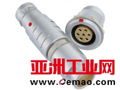 长方捷连接器 7芯圆型推拉自锁插头插座 电子仪器仪表测试线束