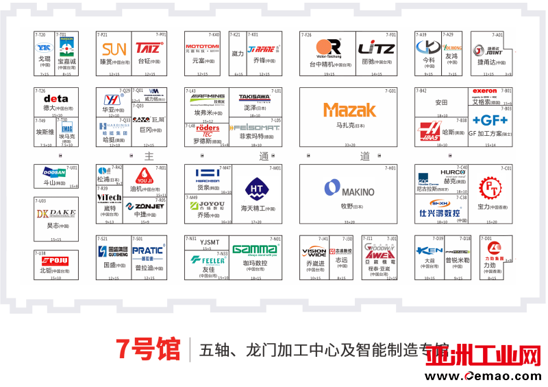7号馆最新展位图